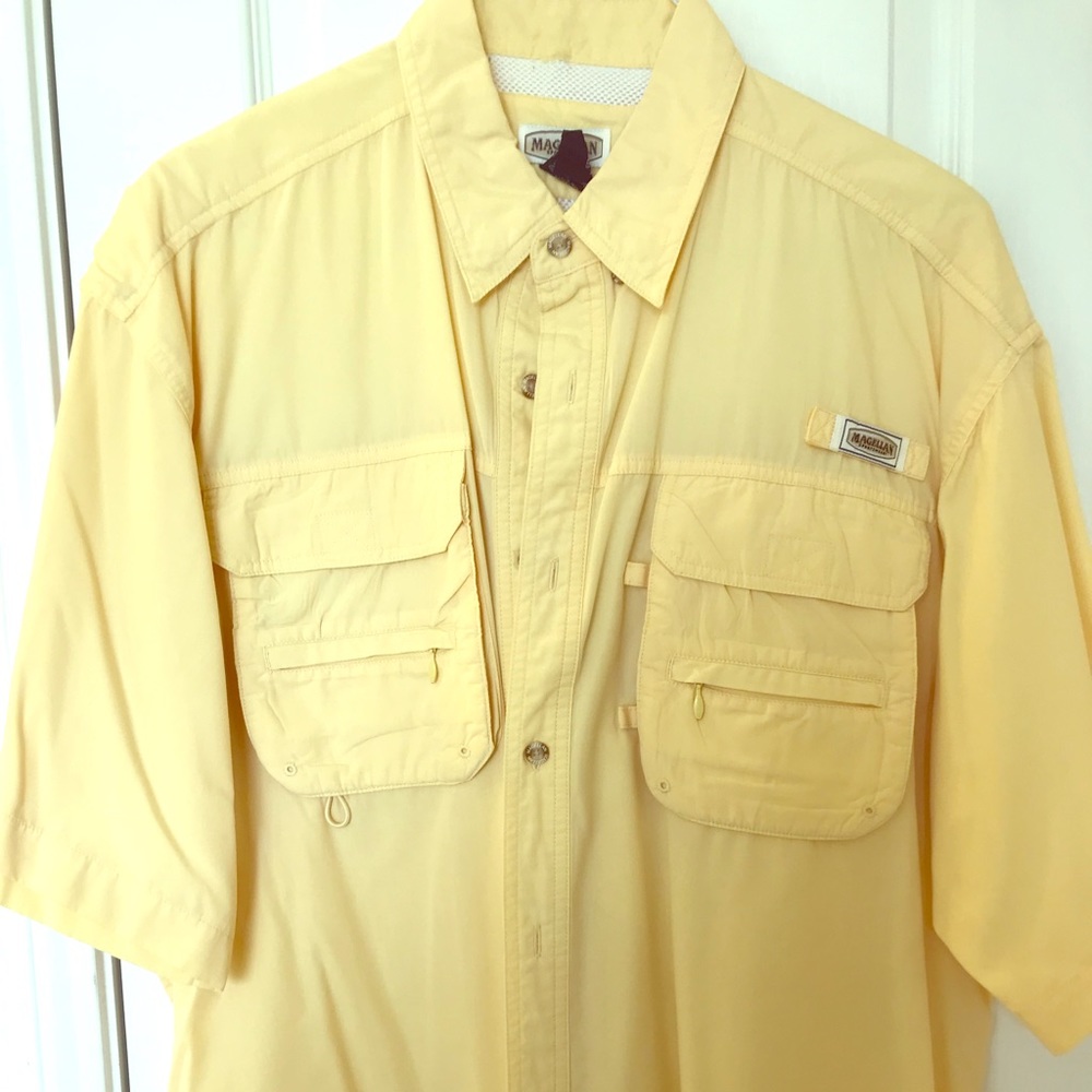 Pale Yellow Magellan Fishing Shirt